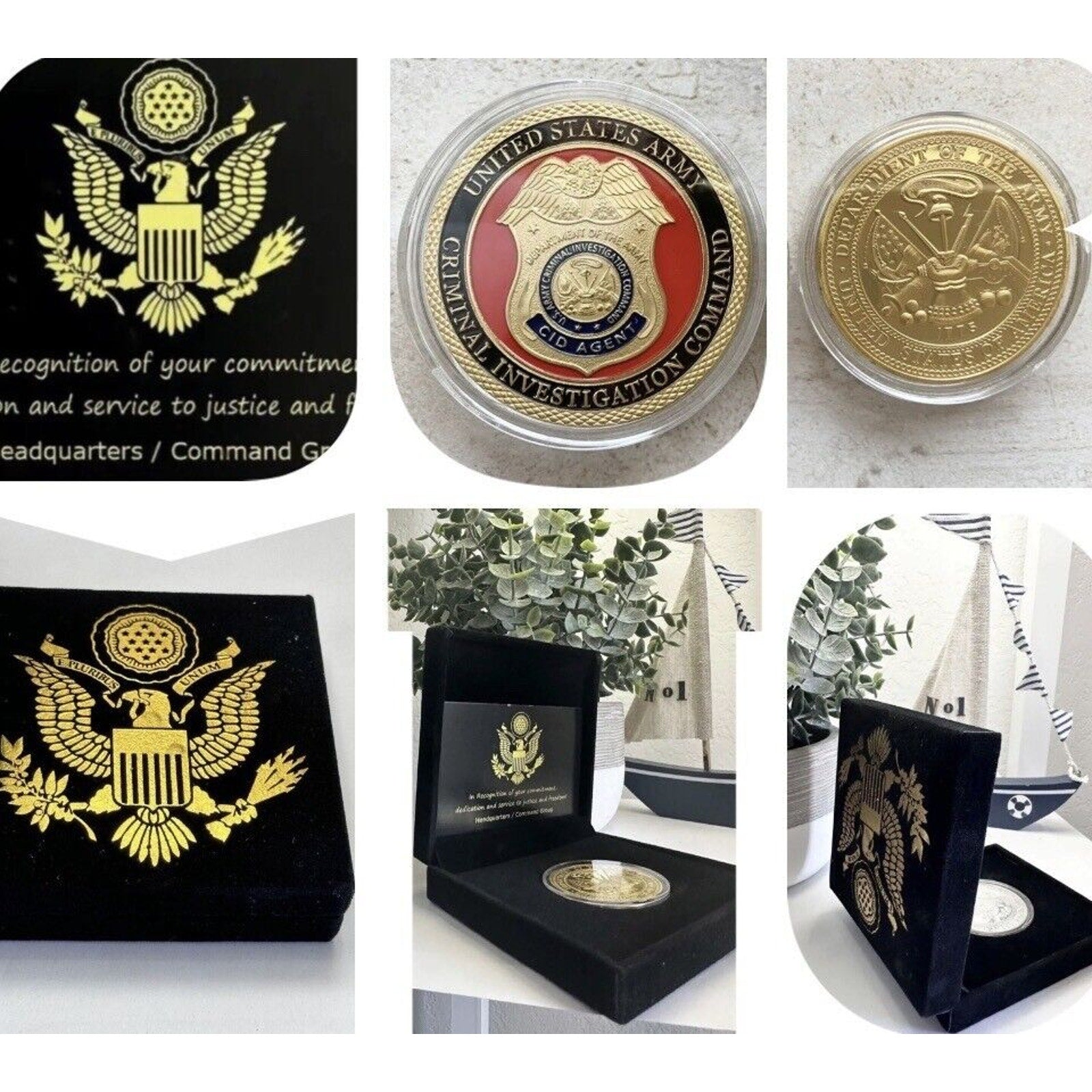 ARMY CID Criminal Investigation Division Command coin- USA Army