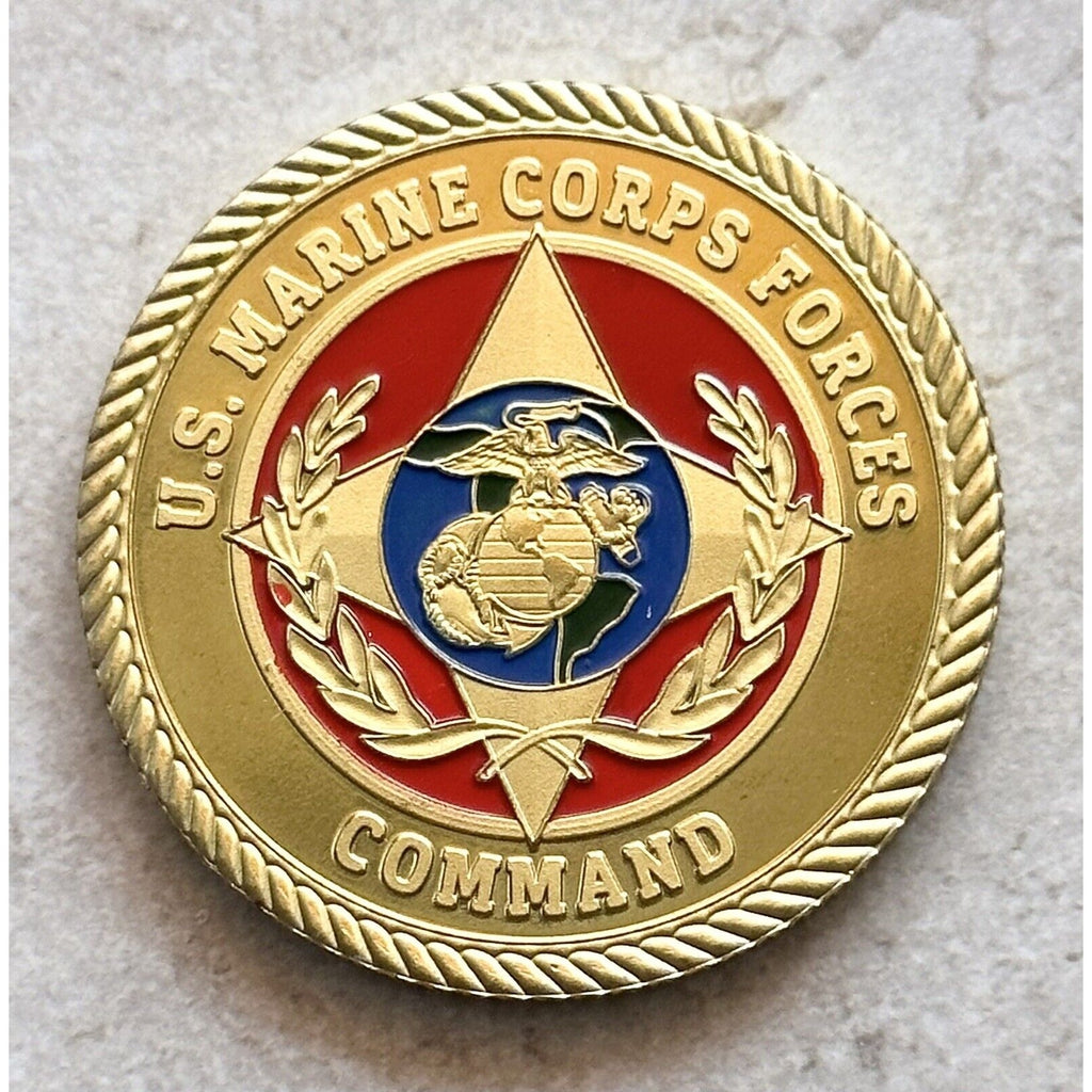 US Marine Corps Force Command Challenge Coin