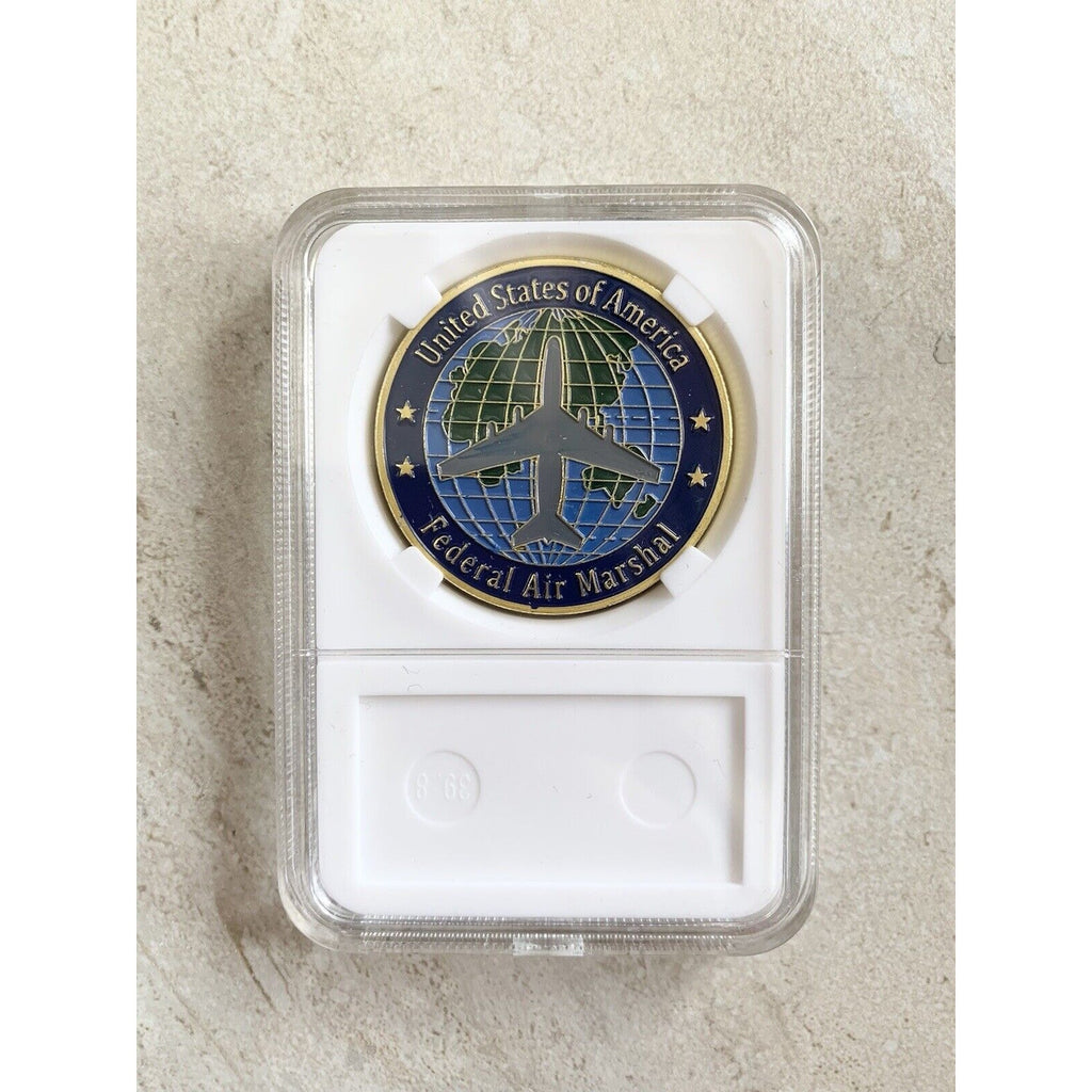 Federal Air Marshal Service United States Challenge Coin 40mm w Case