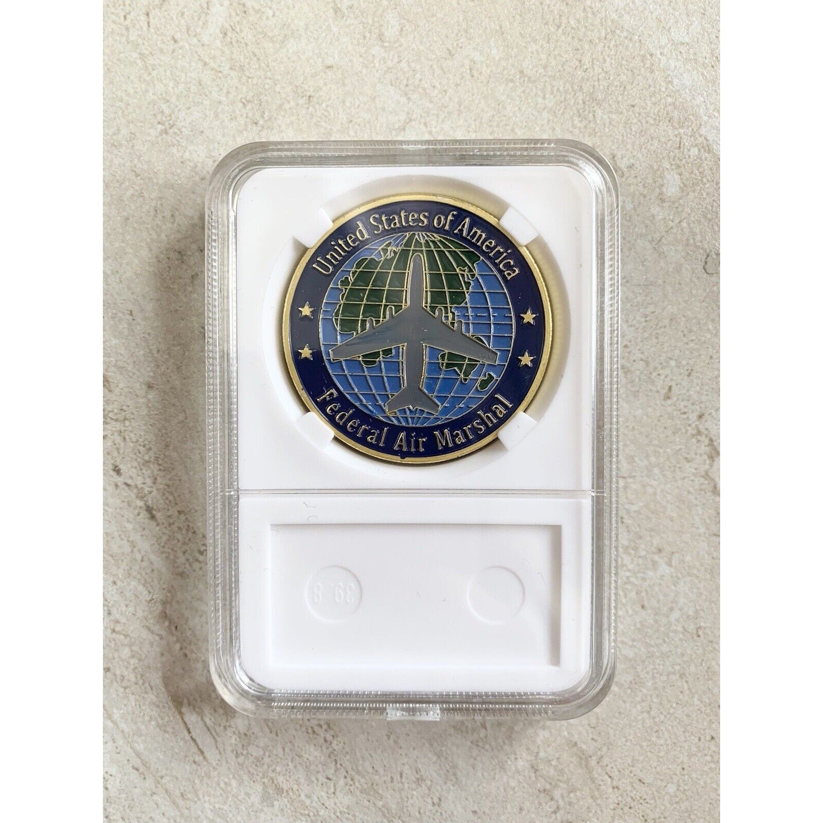 Federal Air Marshal Service United States Challenge Coin 40mm w Case