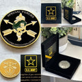 United States Army Special Forces Motivated Dedicated Lethal Coin With Case