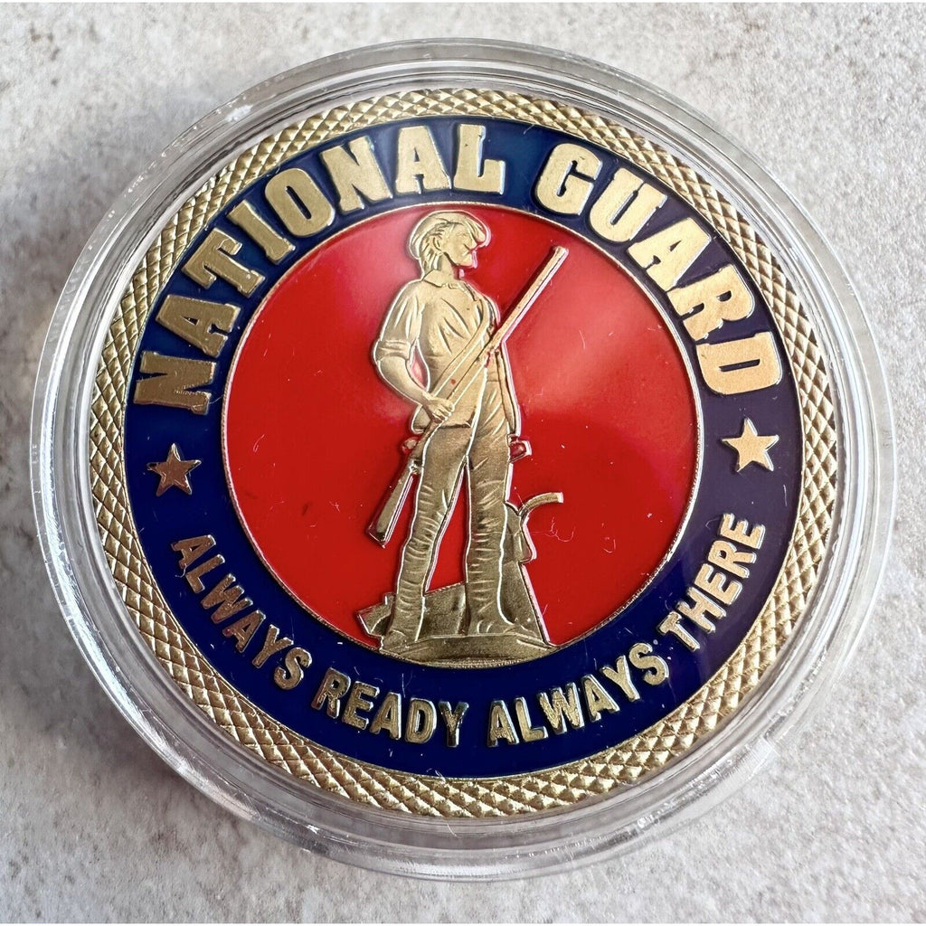 US AIR NATIONAL GUARD USAF Challenge Coin With Special Velvet Case NEW