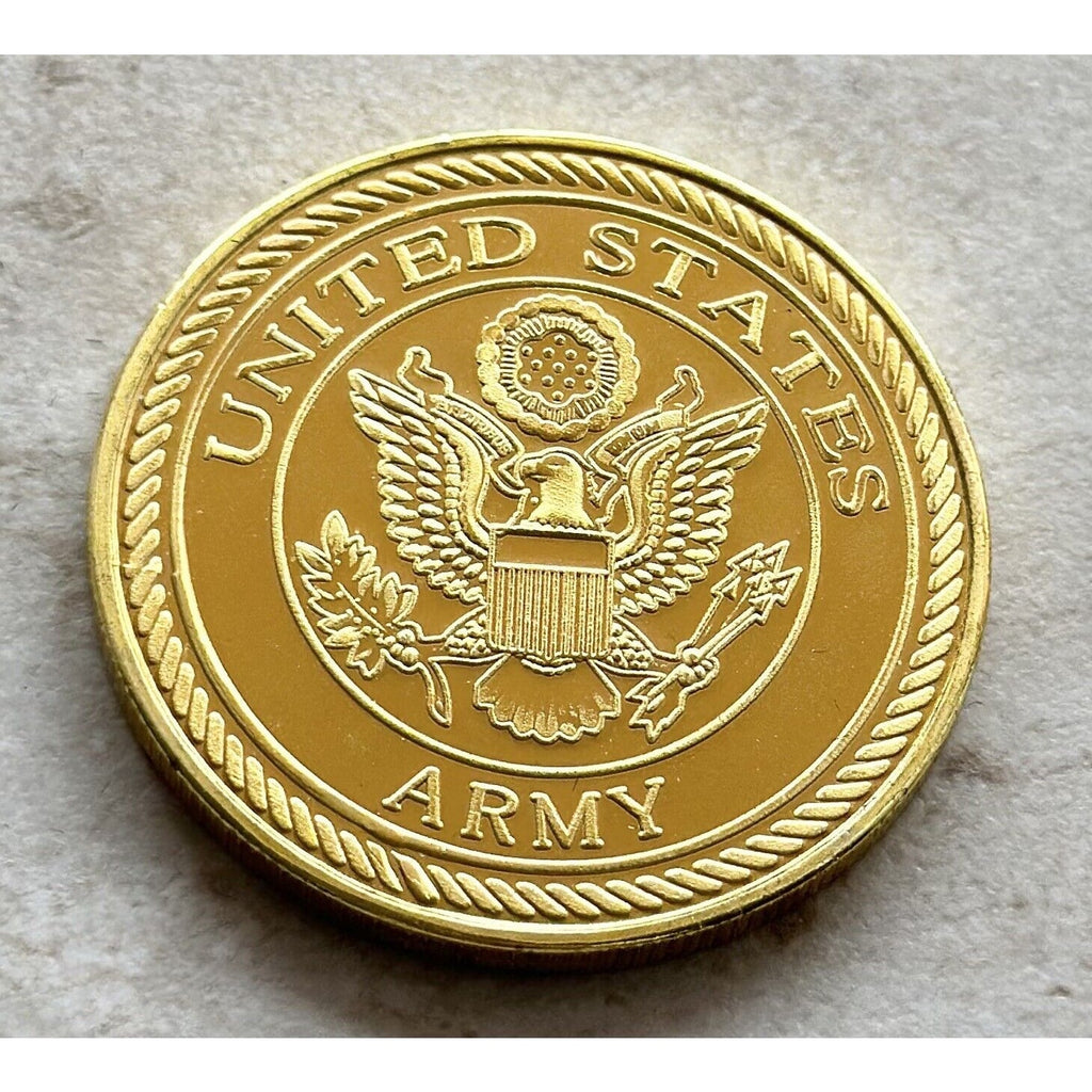 ARMY 101ST AIRBORNE DIVISION SCREAMING EAGLES BRAVE EAGLE CHALLENGE COIN W Case