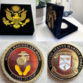 PARRIS ISLAND - USMC RECRUIT DEPOT Challenge Coin with velvet case