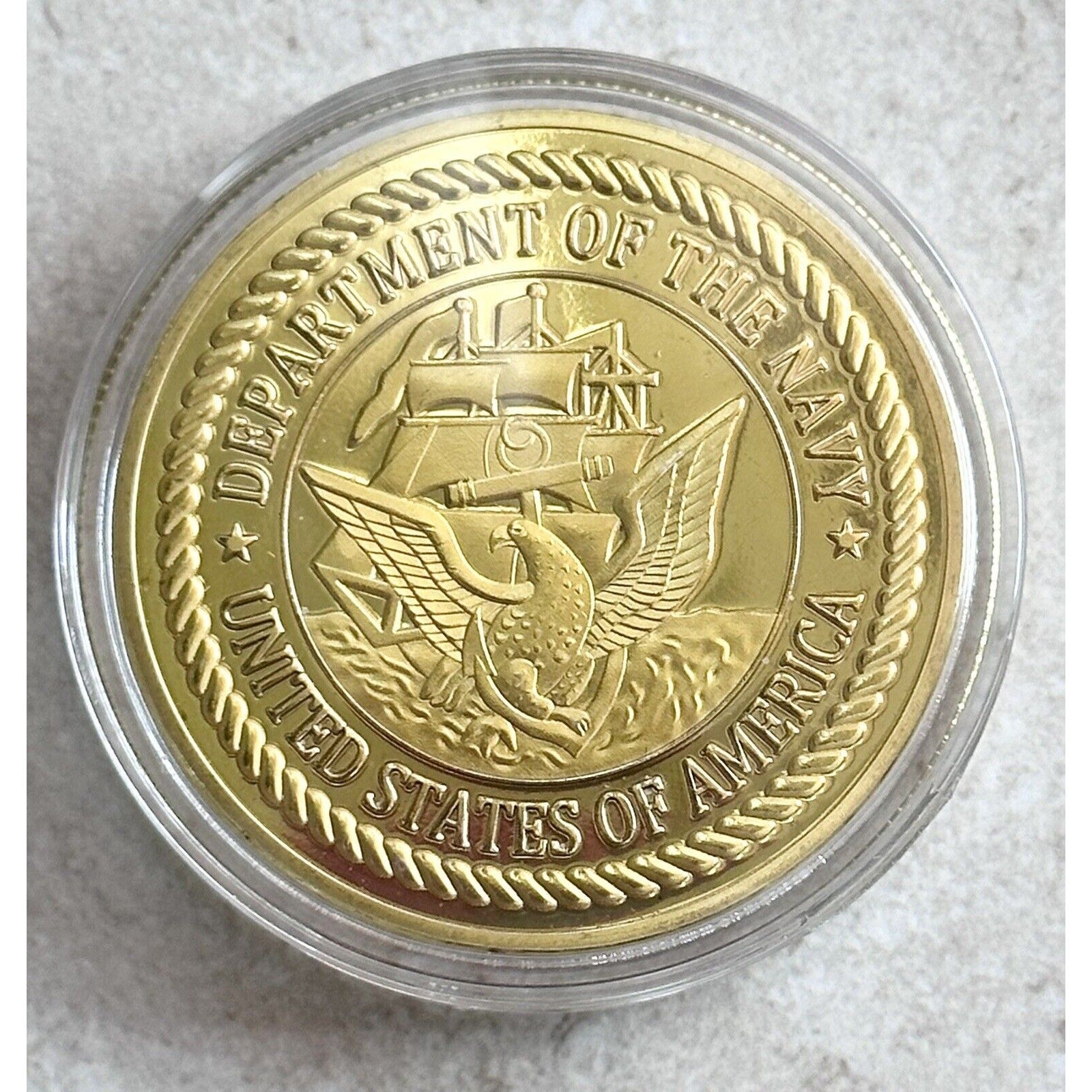 US NAVY - USS DWIGHT D. EISENHOWER - CVN-69 Challenge Coin