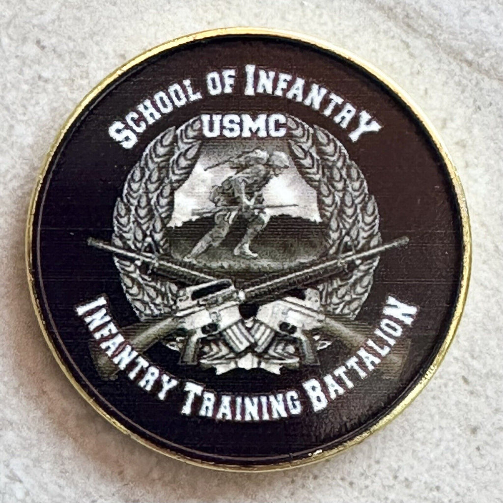 Marine Corps School of Infantry USMC Infantry Training Battalion Challenge Coin