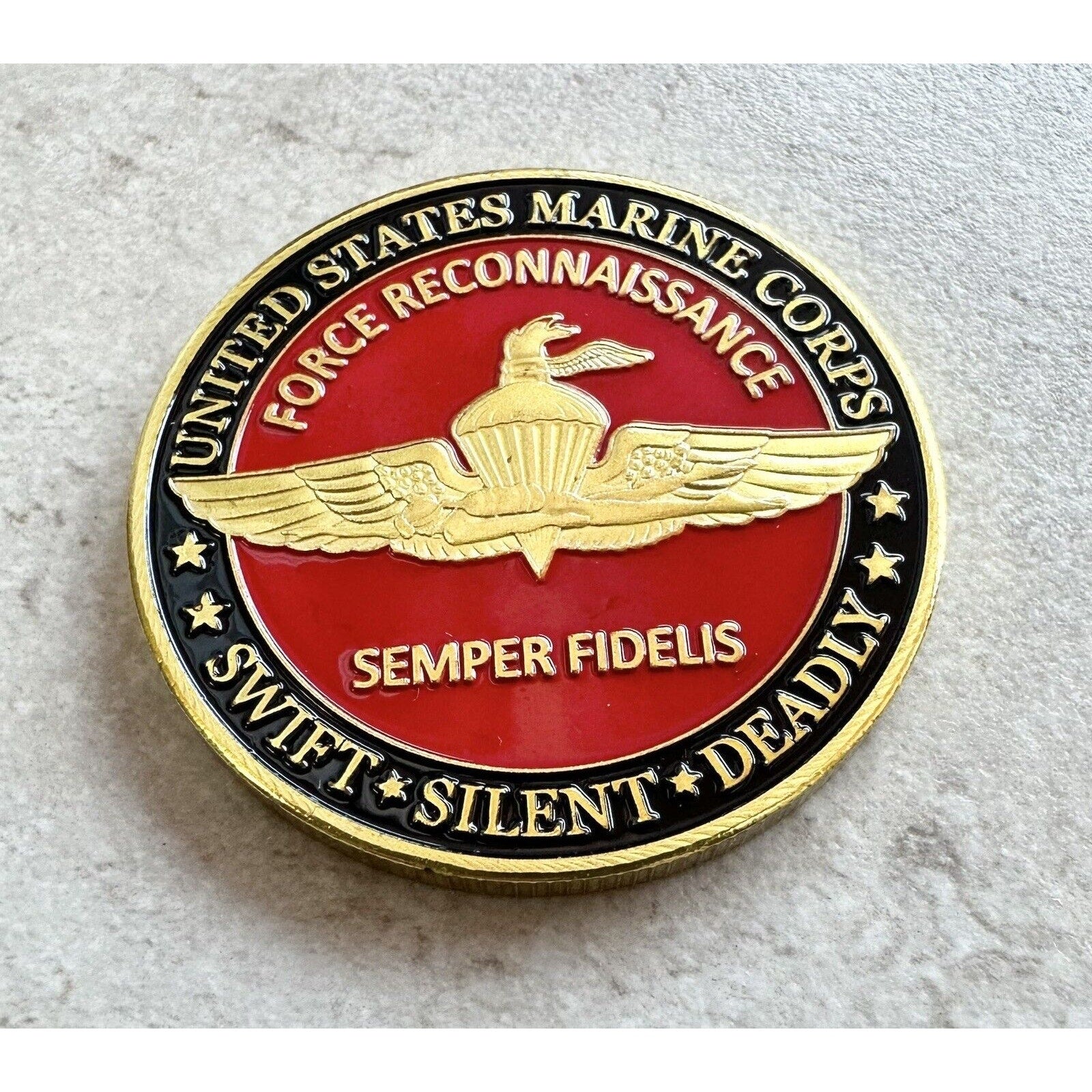 U S MARINE CORPS FORCE RECONNAISSANCE Challenge Coin