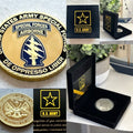 U.S. ARMY SPECIAL FORCES DE OPPRESSO LIBER CHALLENGE COIN With Special Case