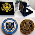 DEFENSE SECURITY SERVICE Challenge Coin With Special Velvet Case