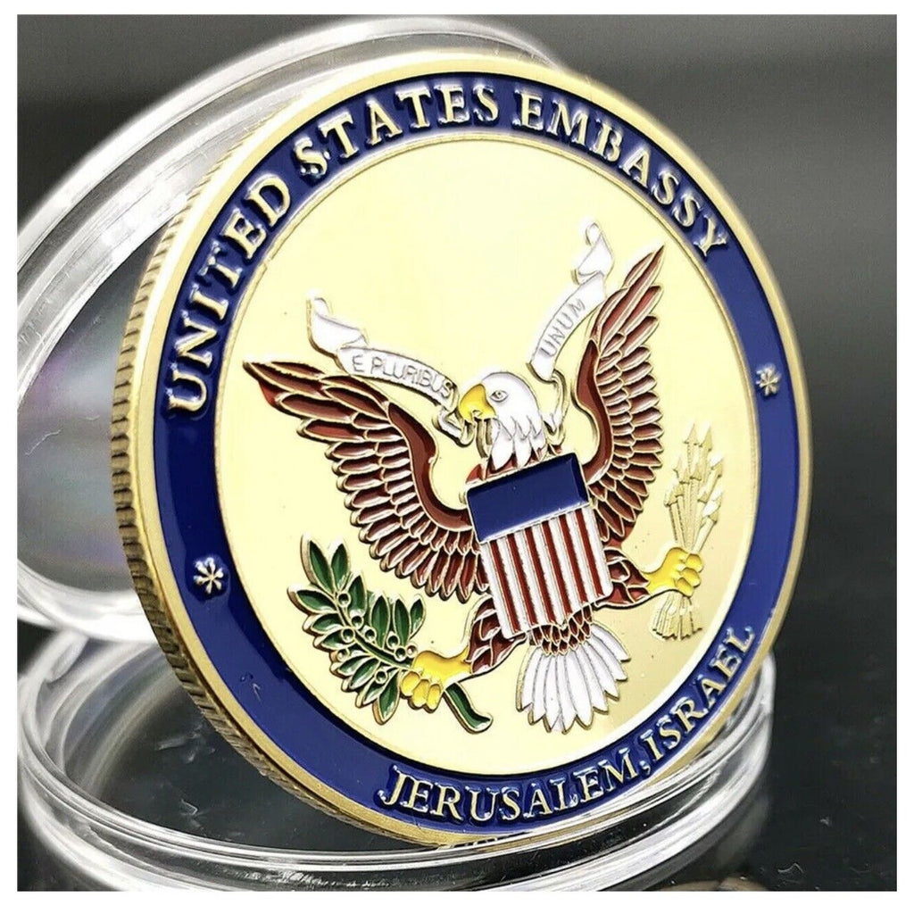 US Israel Jerusalem United States Embassy Trump Challenge Commemorative Coin