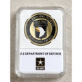 US ARMY 101ST AIRBORNE WW II/VIETNAM CURRAHEE CHALLENGE COIN With Case