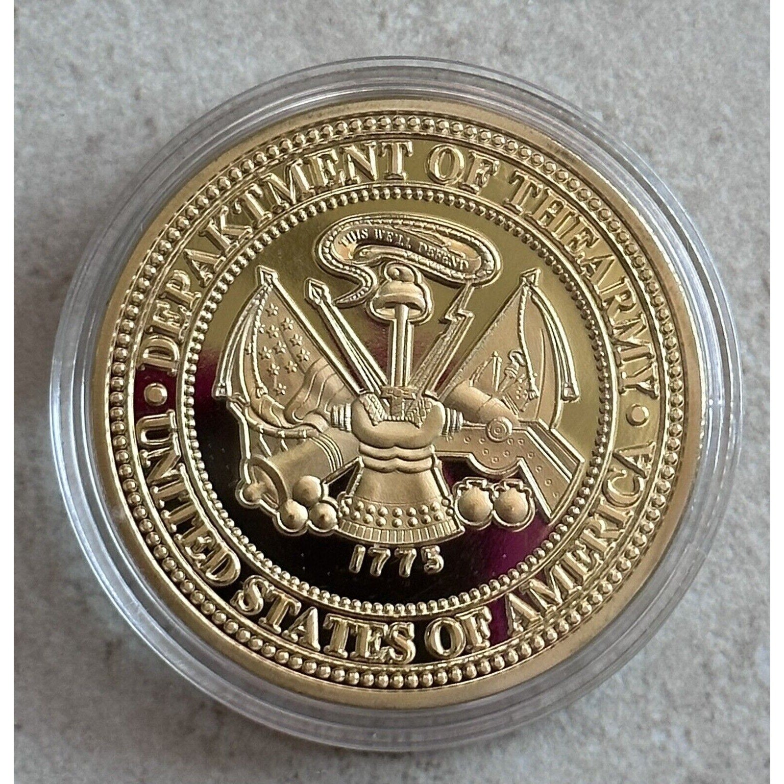 U S Army CHAPLAIN CORPS Challenge Coin With Velvet Presentation Box