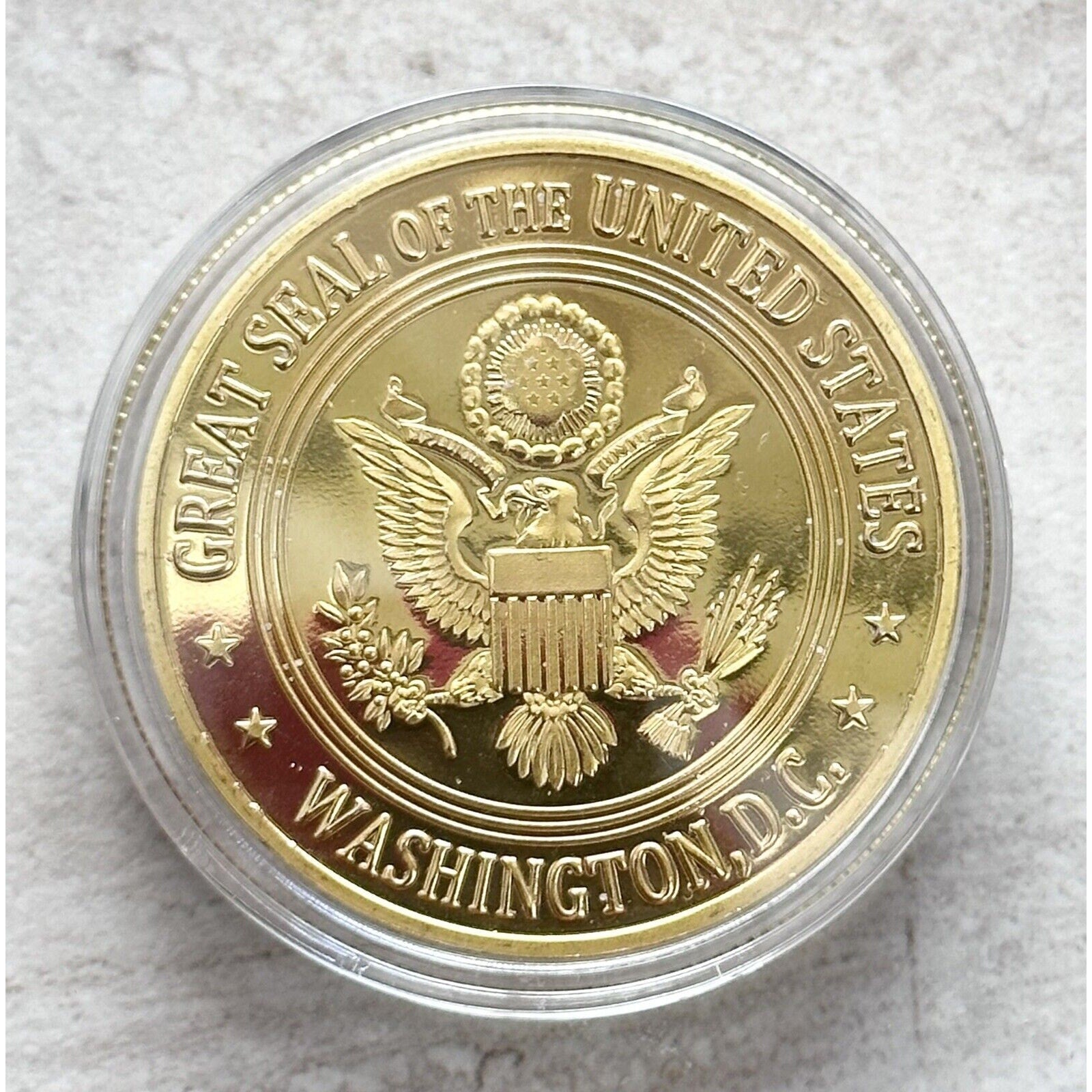 Defense Criminal Investigative Service Challenge Coin with special velvet case.