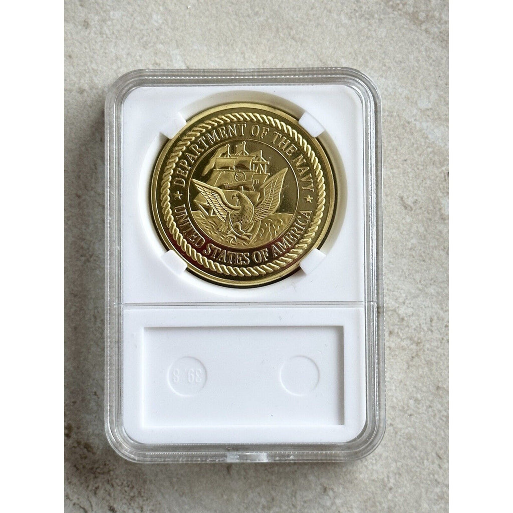 U S NAVY CHAPLAIN CORPS Challenge Coin With Case
