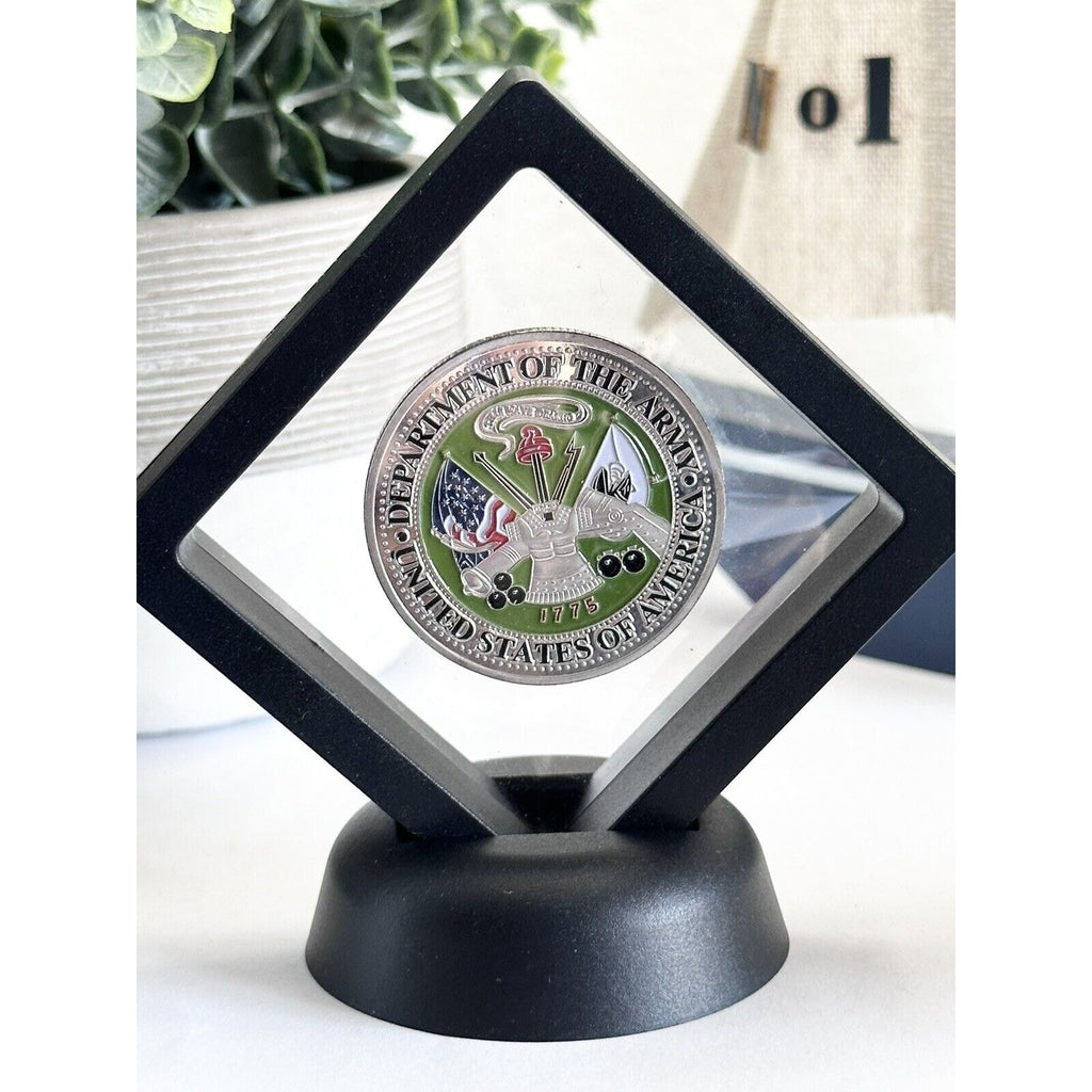 US ARMY RANGER Lead The Way Challenge Coin With 3D Display Case