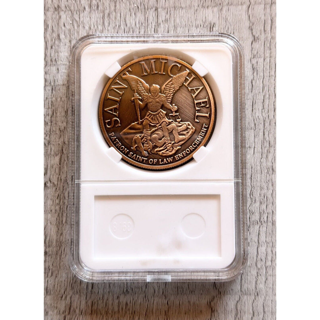 San Francisco SFPD POLICE DEPARTMENT Bronzed FINISH Challenge Coin with case