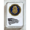 U.S. United States Federal Reserve Police FRP Gold Plated Challenge Coin W/ Case