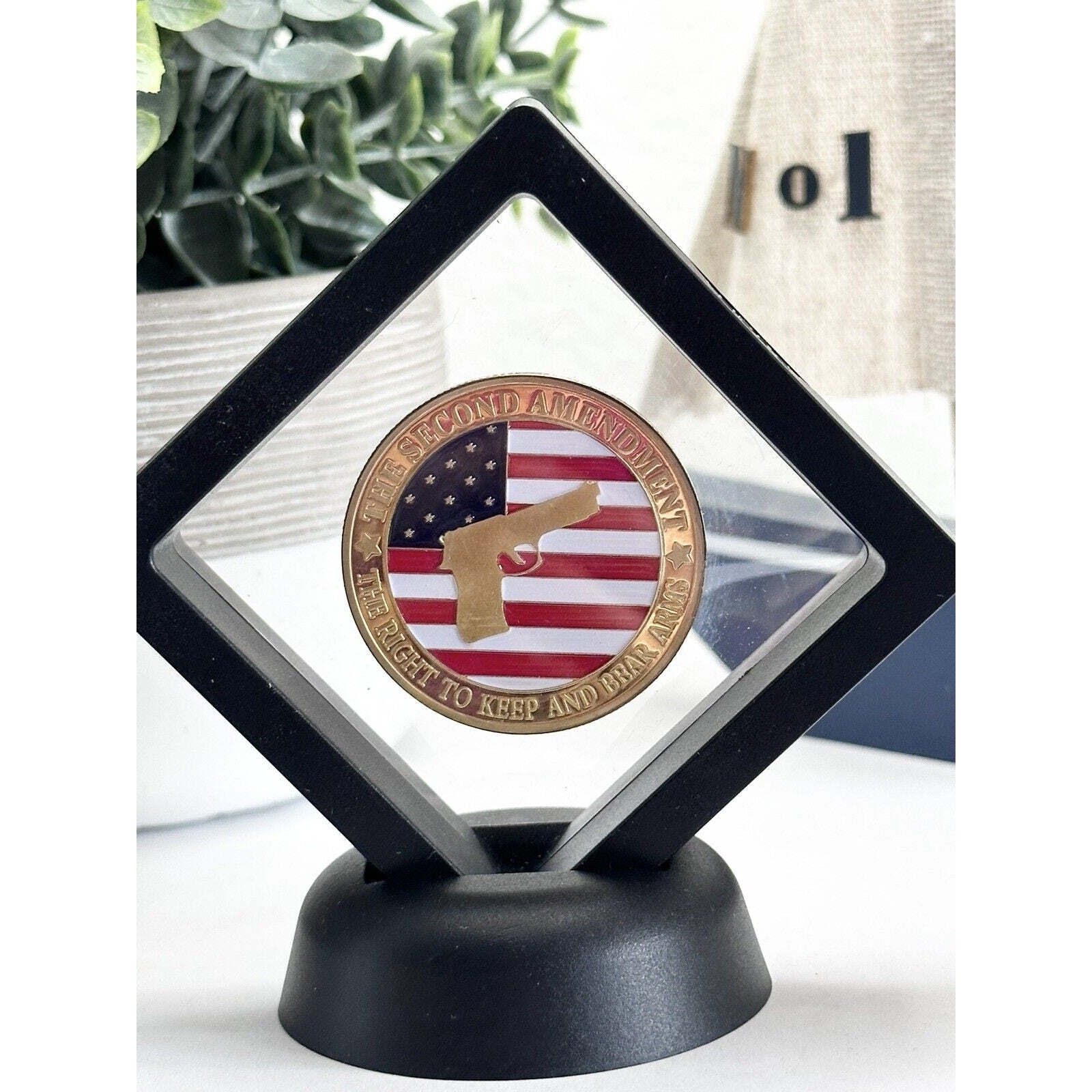 US Second Amendment Gun Rights Challenge Coin American 2nd Right To Bear Arm