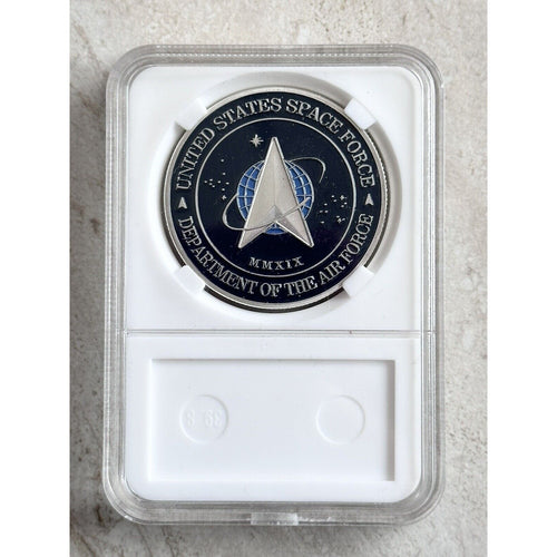 AIR FORCE SPACE Command Challenge Coin with Case
