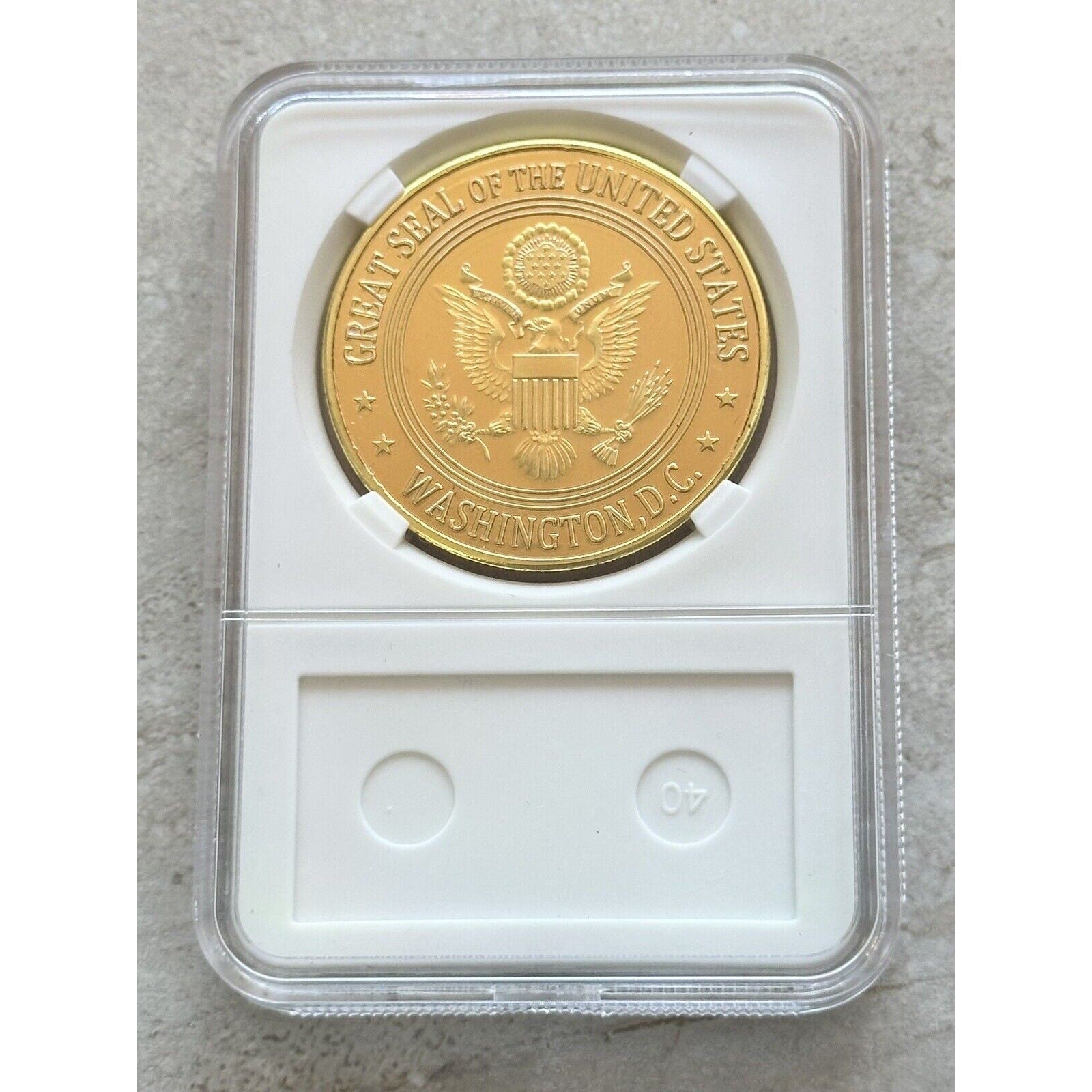 United States PROBATION OFFICER US Courts System Challenge Coin With Box Case