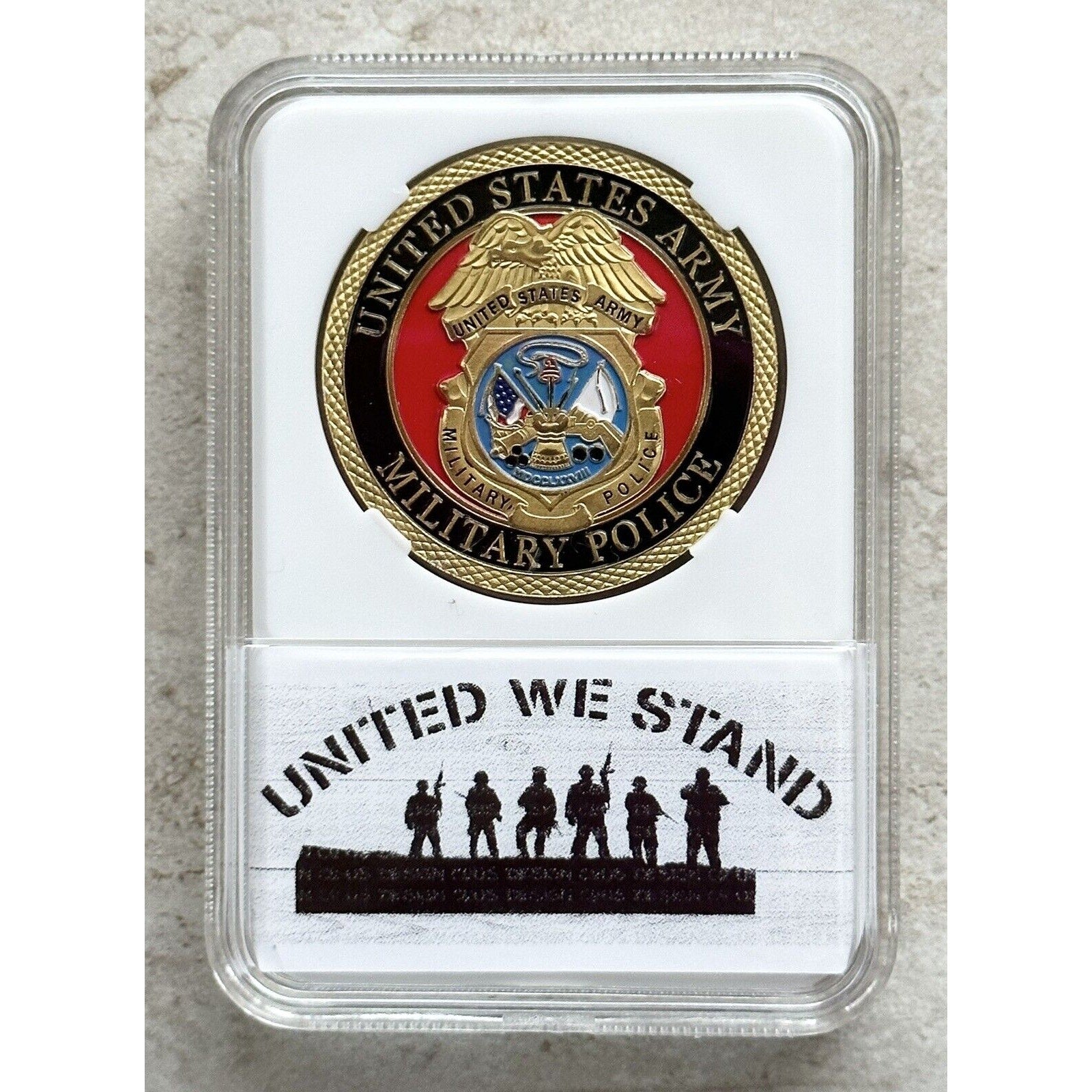 US ARMY MILITARY POLICE Challenge Coin w/ Presentation Box
