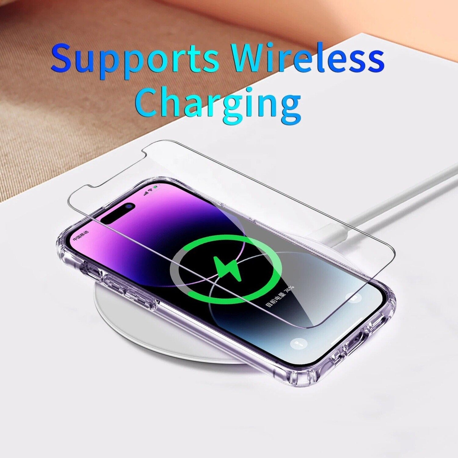 7in1 Sturdy Clear Case Kit w 2 Tempered Glass /2 Lens Protectors 2 clean + Box