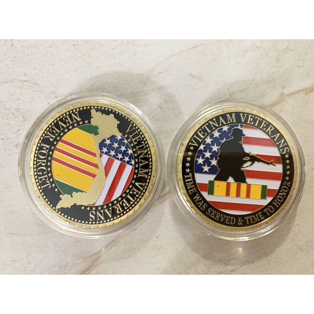 VIETNAM VETERANS *NEVER FORGET* Challenge Coin