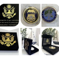 U S Federal Air Marshal  Service Special Agent Challenge Coin with special black velvet case