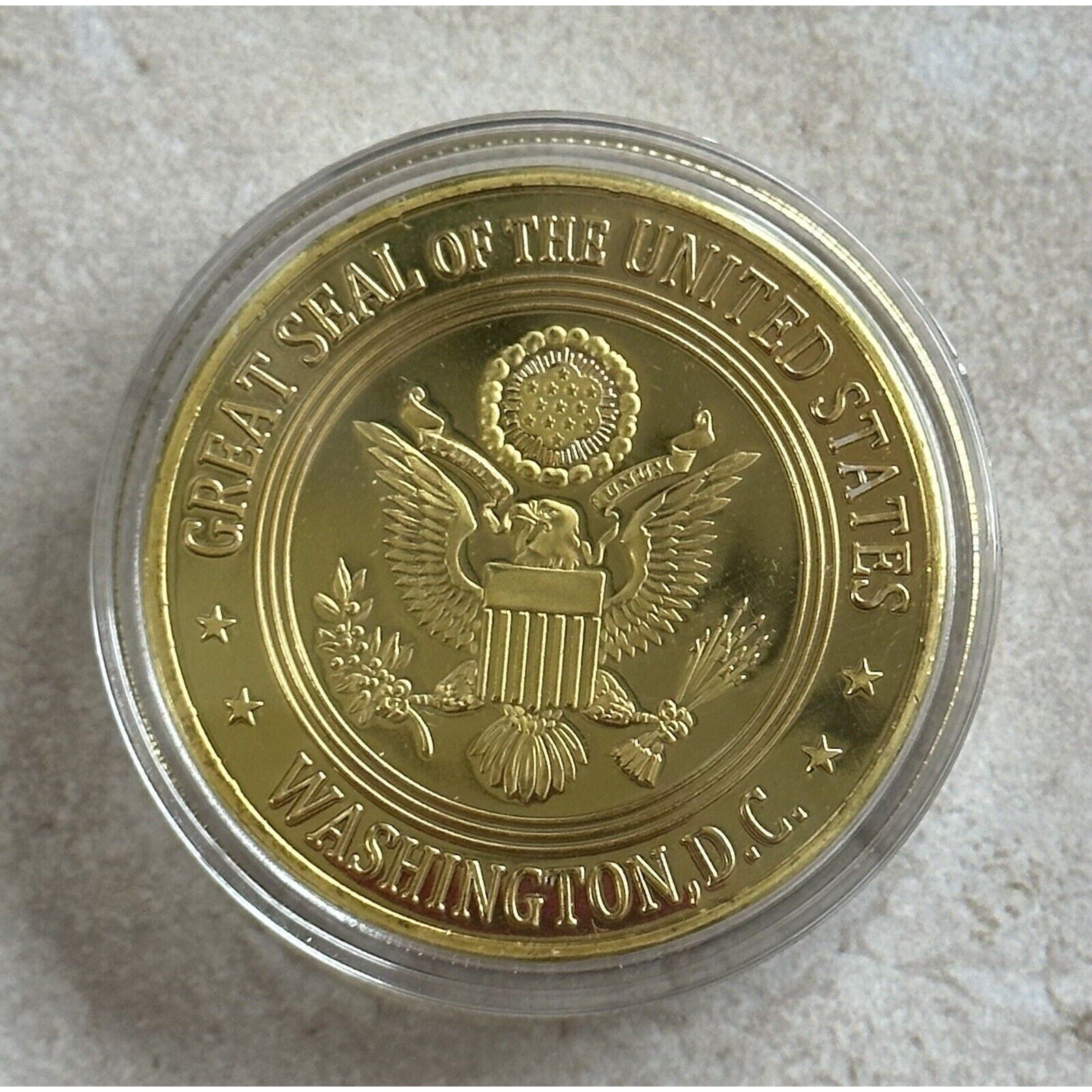 U S DRUG ENFORCEMENT ADMINISTRATION (DEA) Challenge Coin w/ Special velvet case.