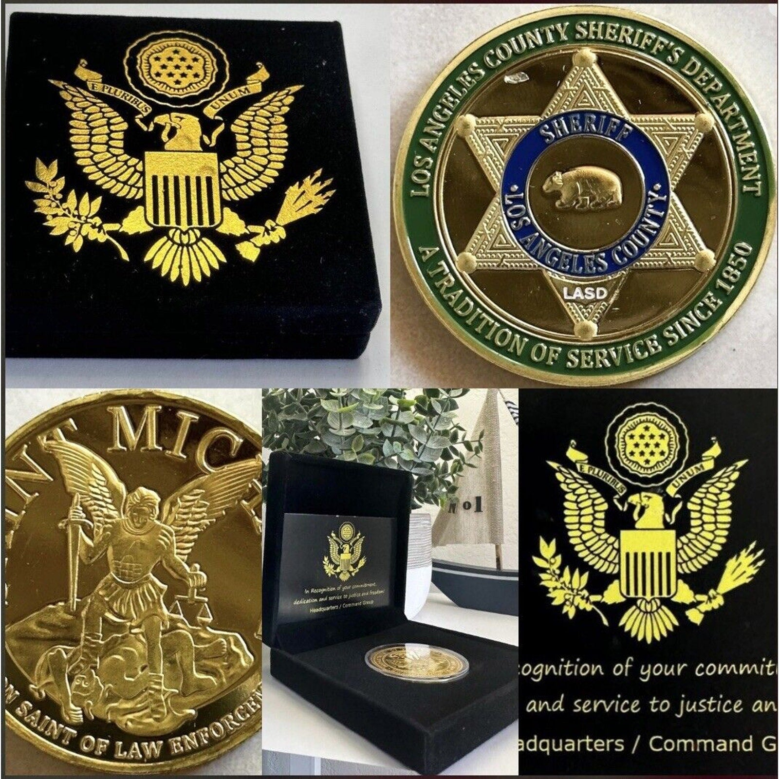 Los Angeles LA county sheriff LASD Police challenge coin USA