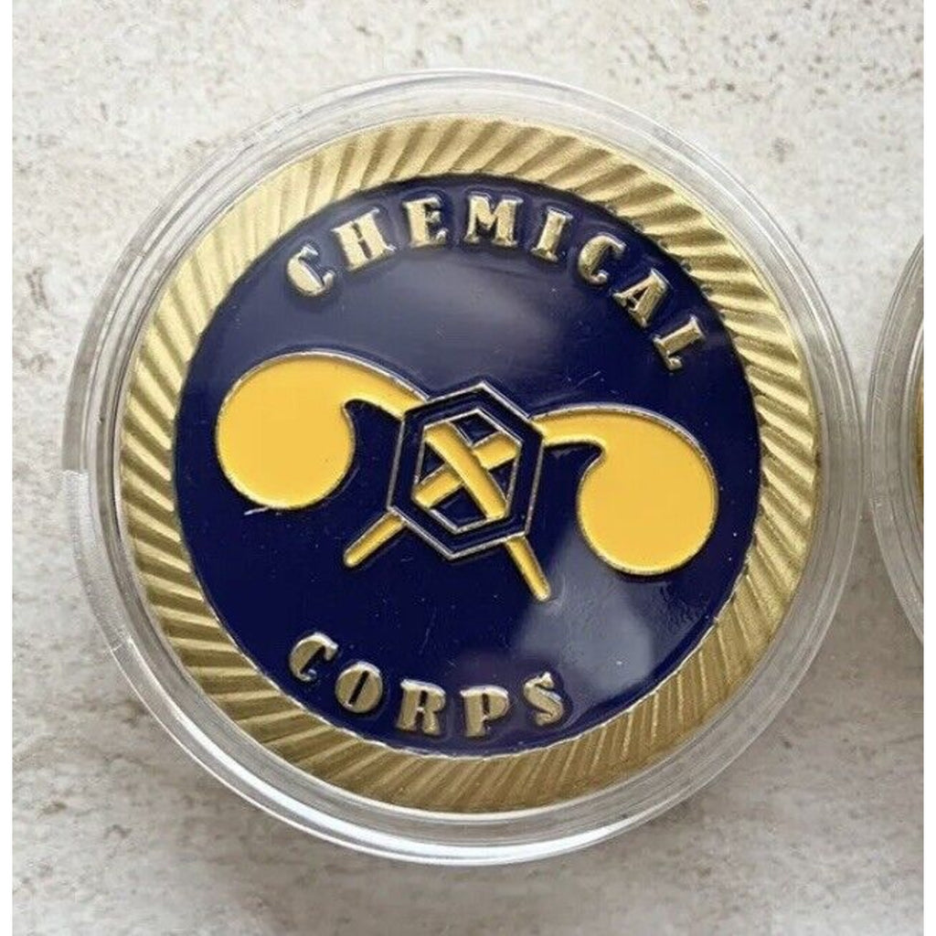 US ARMY CHEMICAL CORPS Challenge Coin with Velvet Case