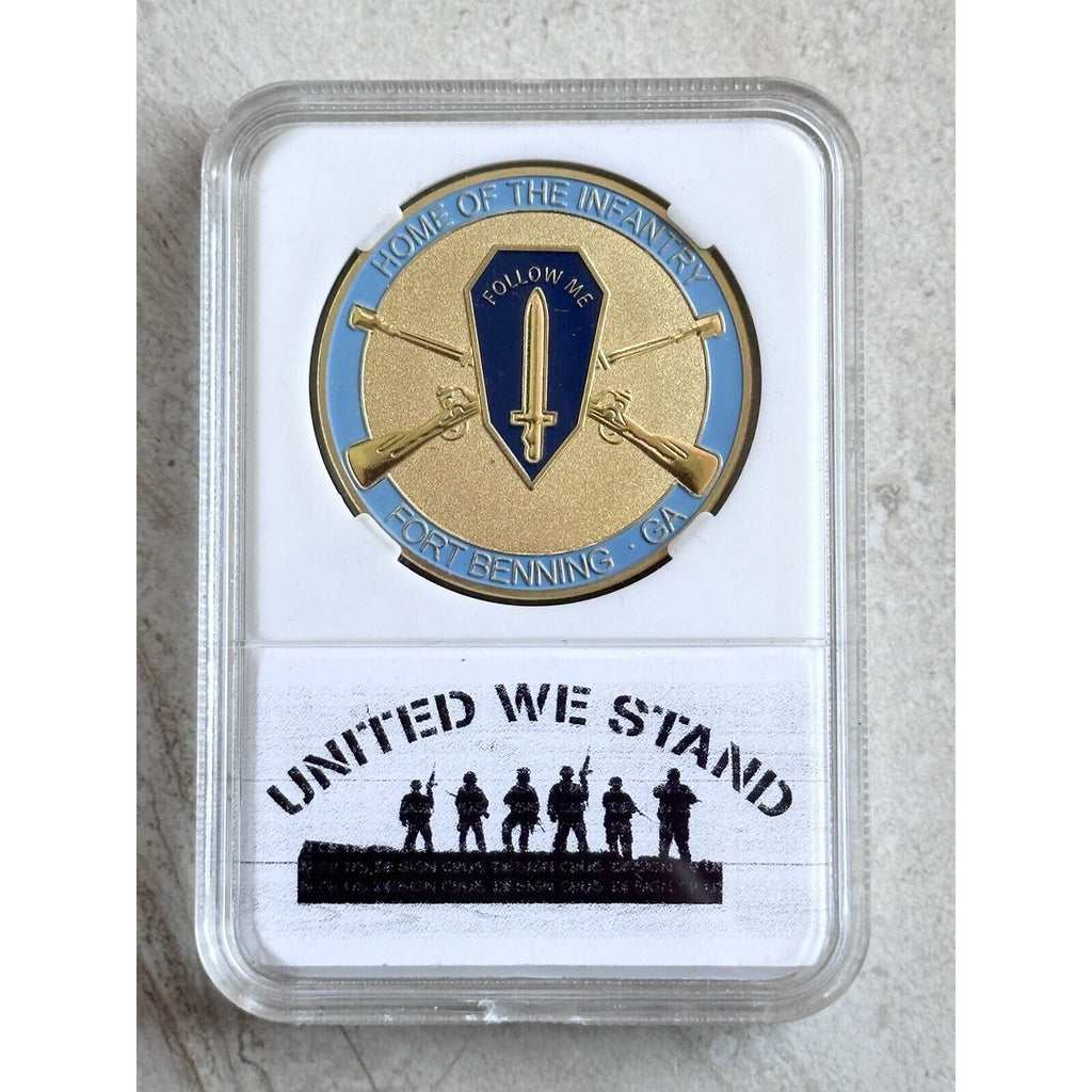 US ARMY 29TH INFANTRY REGIMENT FT BENNING FOLLOW ME USA With Case