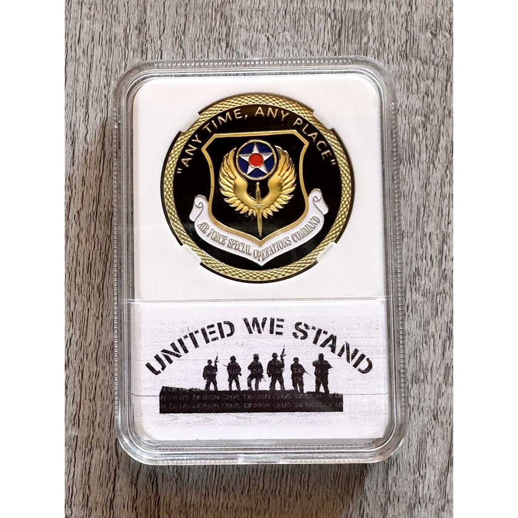 AIR FORCE SPECIAL OPERATIONS COMMAND Challenge Coin with nice case new.