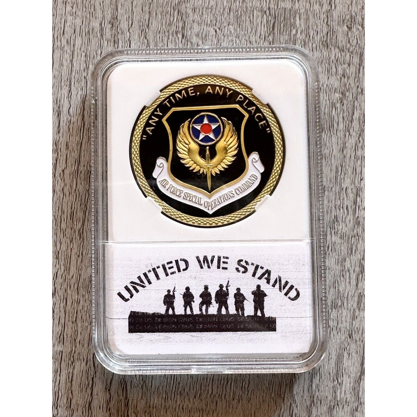 AIR FORCE SPECIAL OPERATIONS COMMAND Challenge Coin with nice case new.