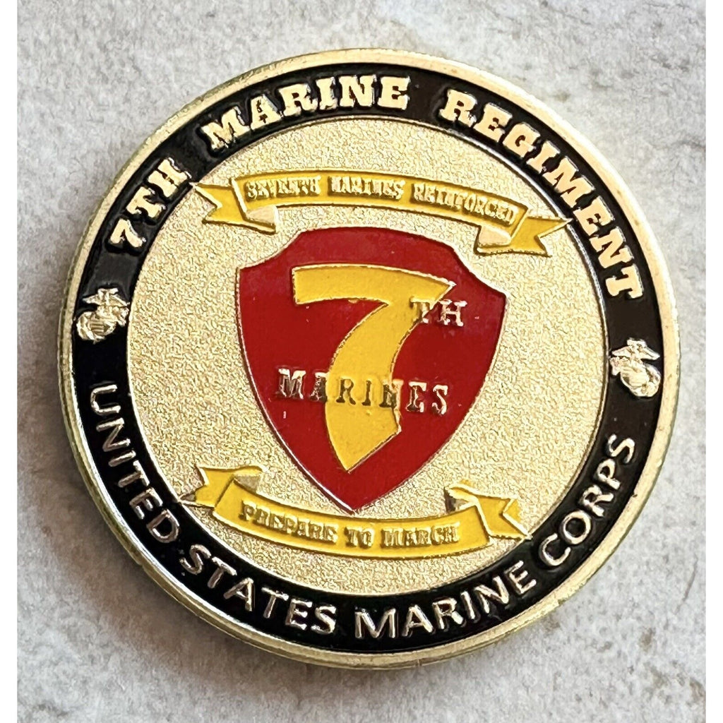 US MARINE CORPS - 7th MARINE REGIMENT Challenge Coin