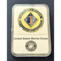 US Marine Corps - First 1st MARINE DIVISION Base Challenge Coin With Case