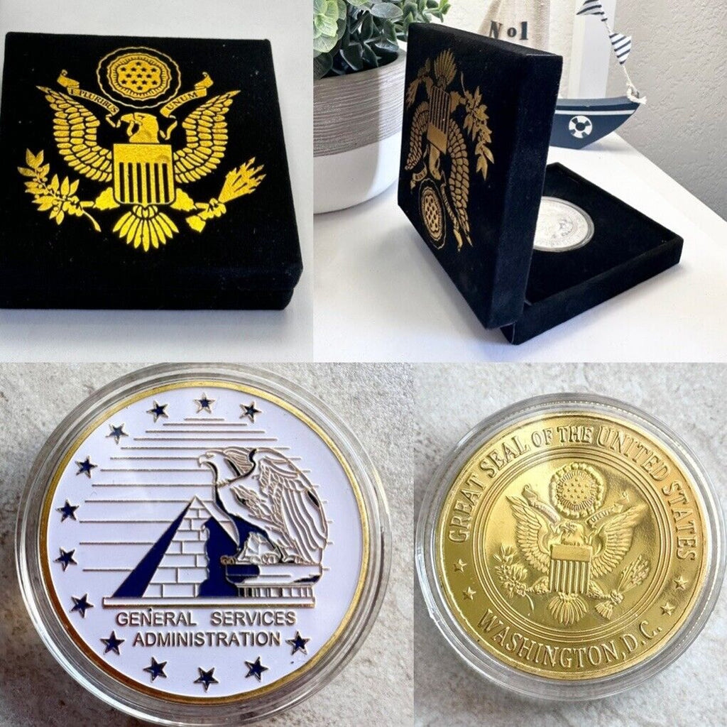 General Services Administration (GSA) Challenge Coin with velvet case