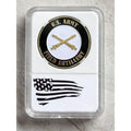 U S ARMY Field Artillery Challenge Coin Military Queen Of Battle With Case
