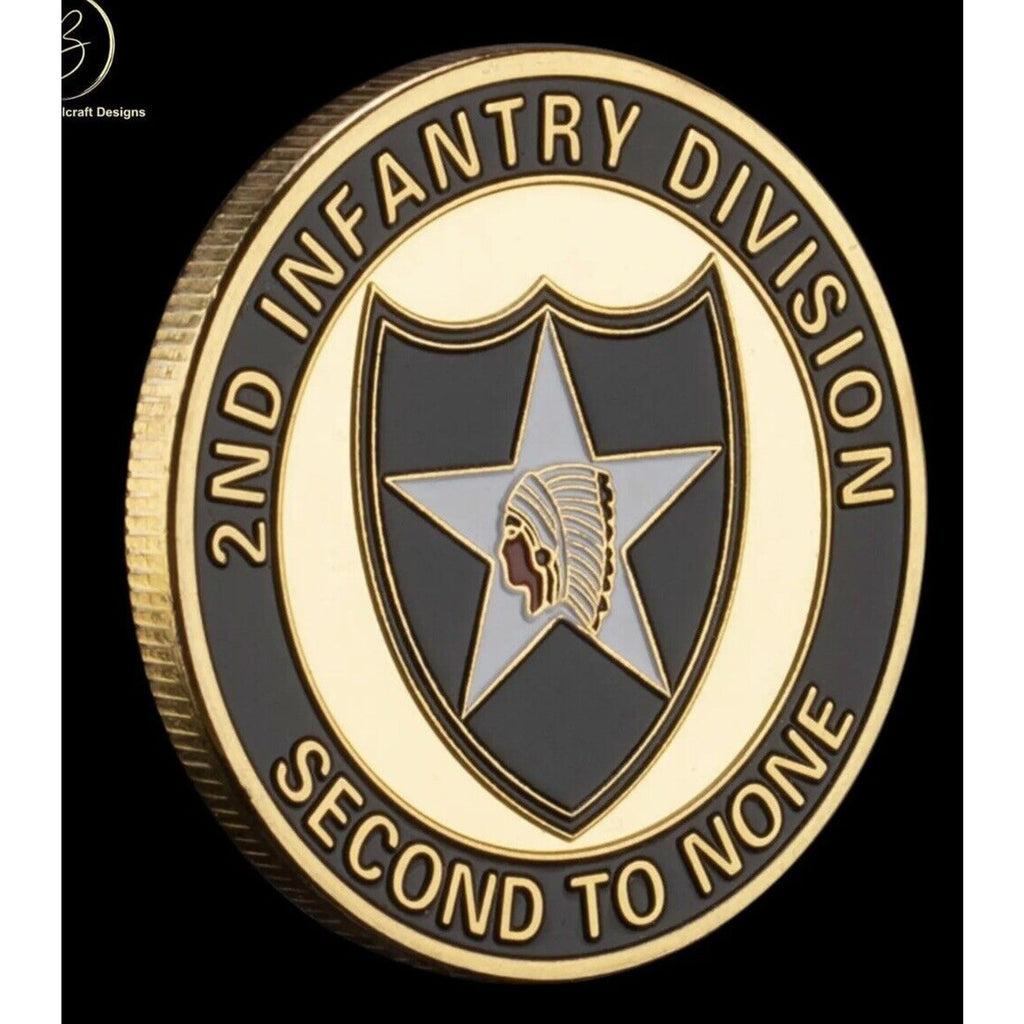 Challenge Coin Camp Casey US ARMY 2nd Infantry Coin Military USA Amy