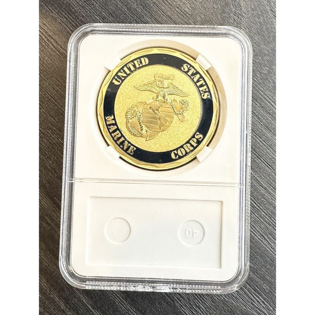 Us Marine Corps - 23rd MARINE REGIMENT Challenge Coin With Case