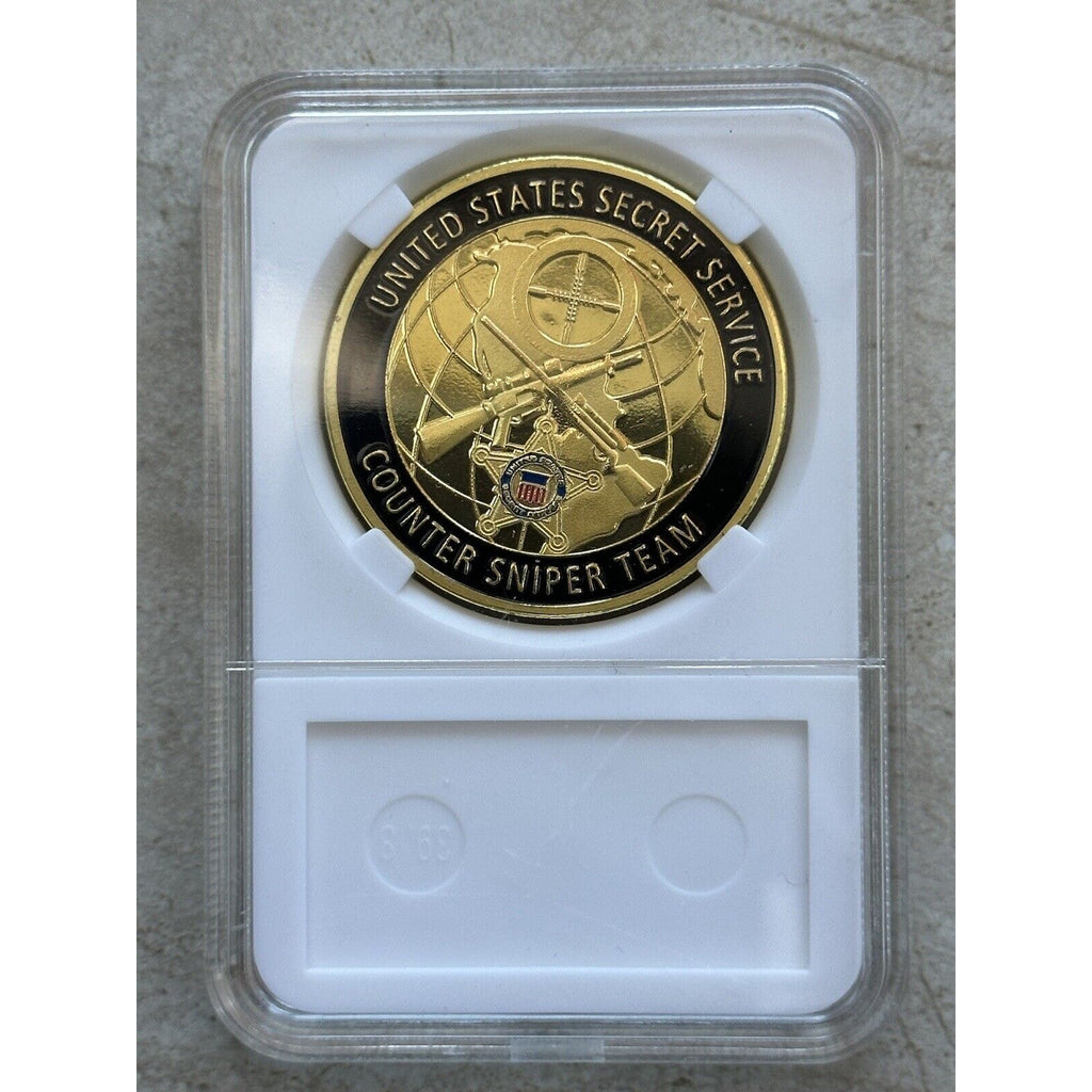 United States Secret Service Counter Sniper Team Challenge Coin W Case Fast Ship