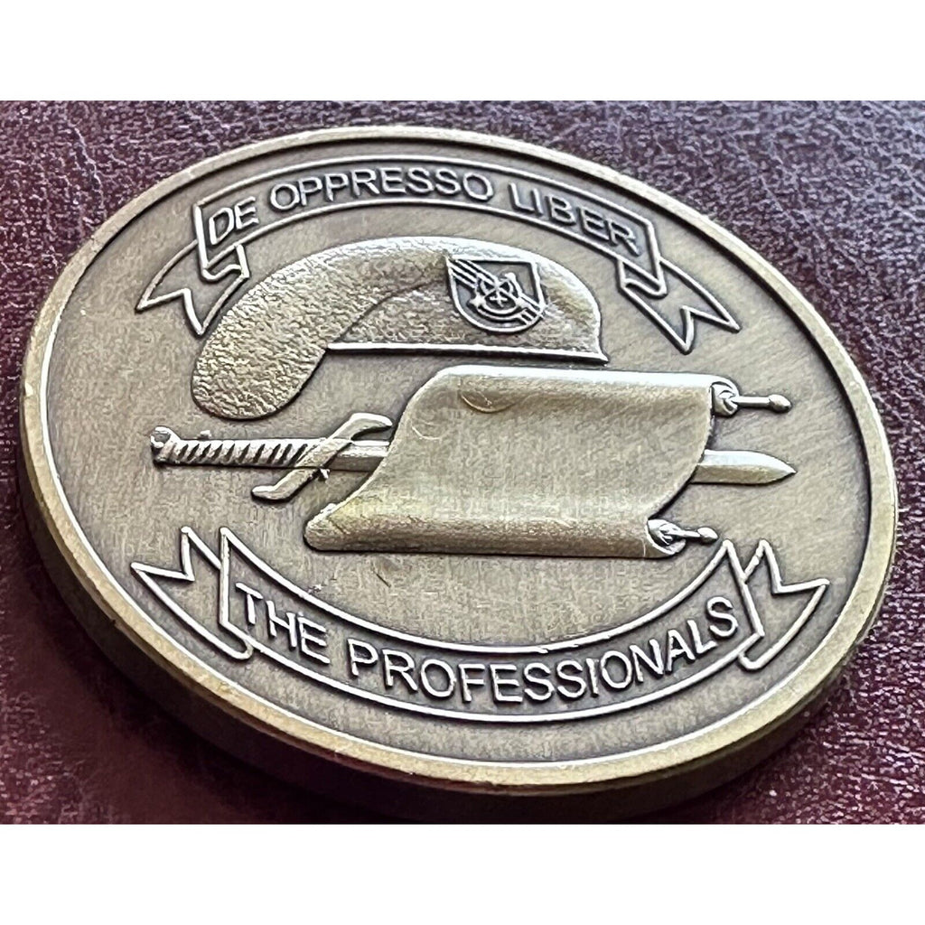 US ARMY 5TH GROUP Challenge Coin AIRBORNE SPECIAL FORCES "THE PROFESSIONALS"