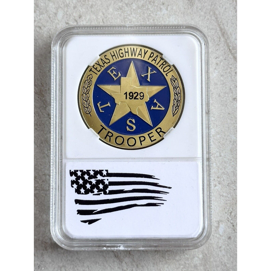 TEXAS HIGHWAY PATROL Challenge Coin With Case