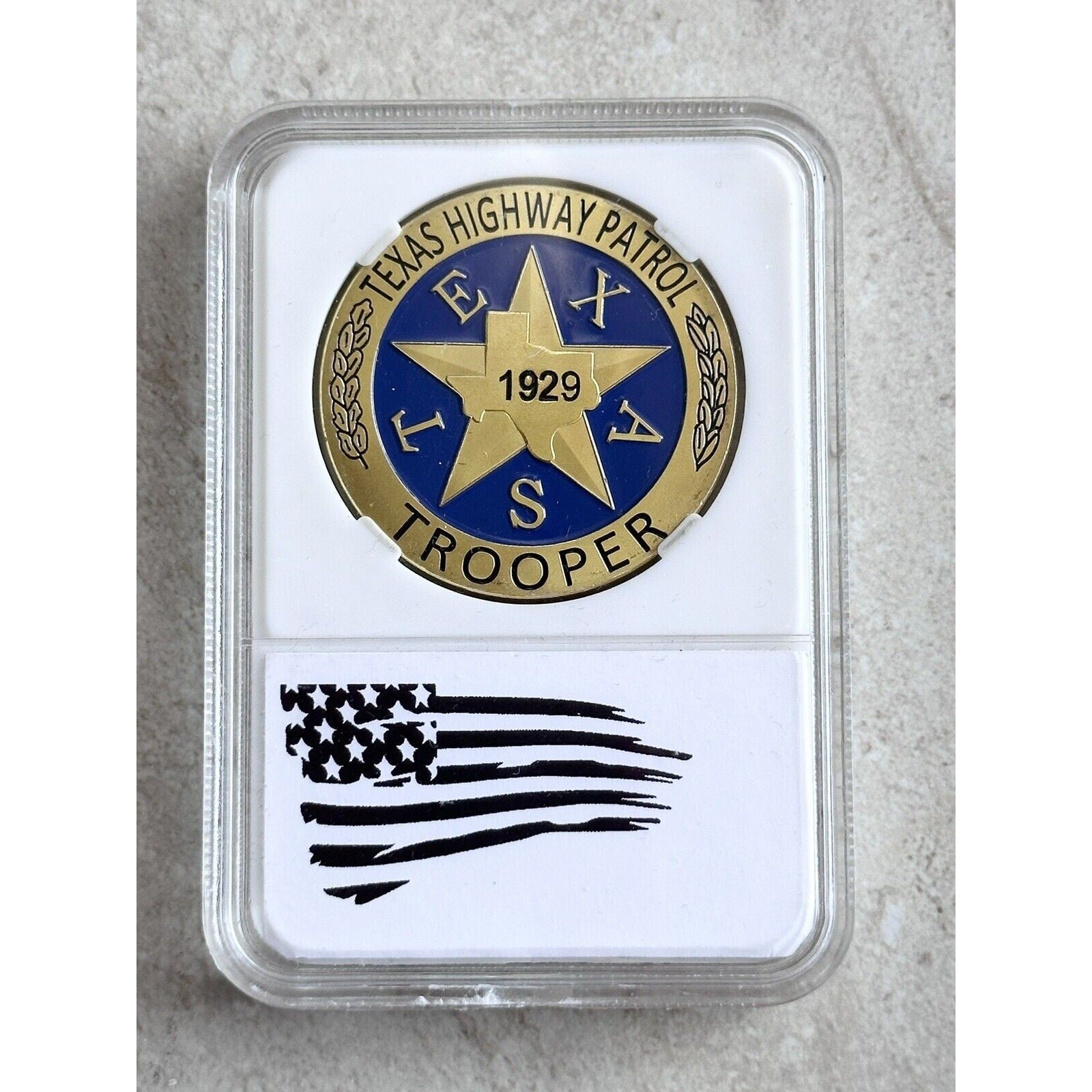 TEXAS HIGHWAY PATROL Challenge Coin With Case