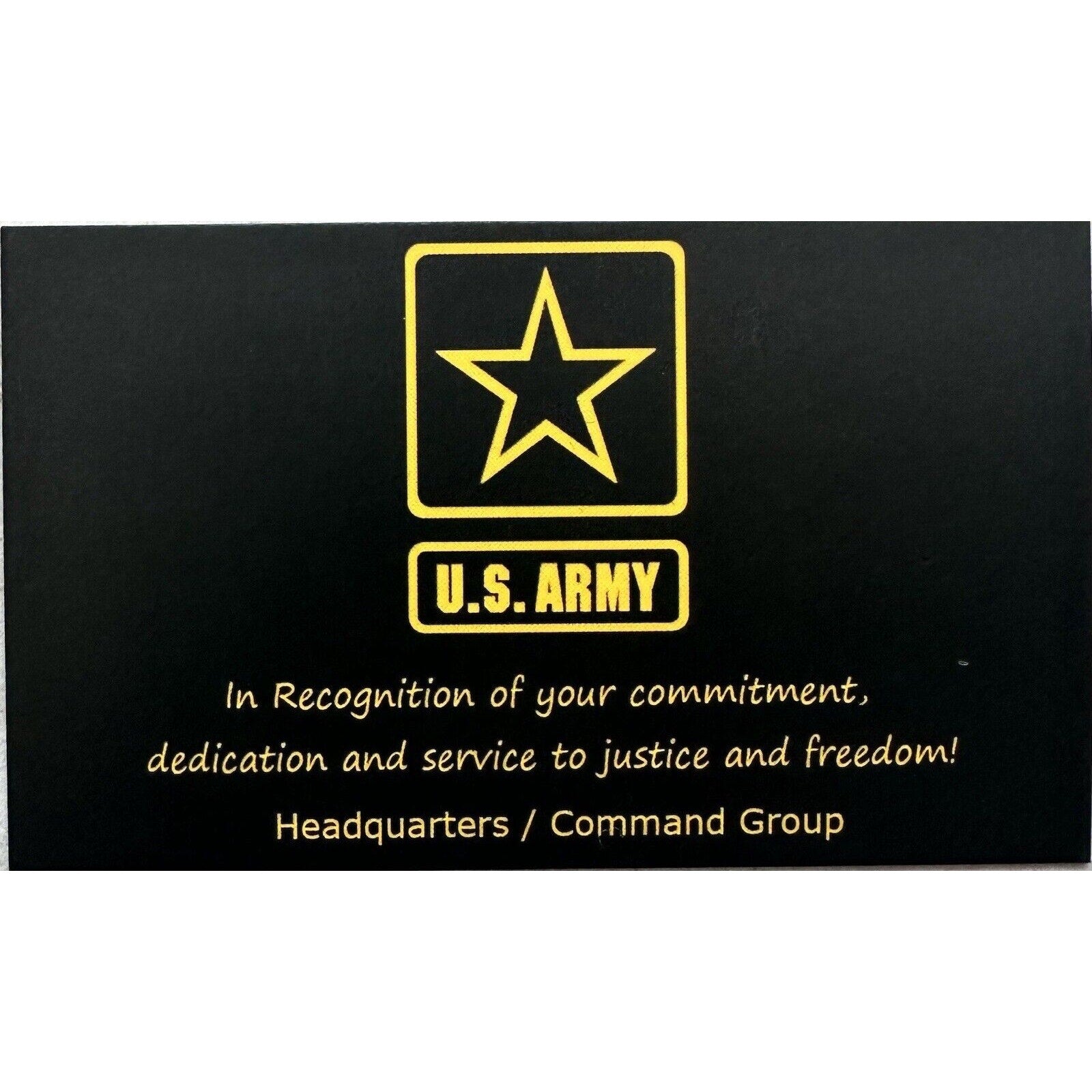 U.S. ARMY SPECIAL FORCES DE OPPRESSO LIBER CHALLENGE COIN With Special Case