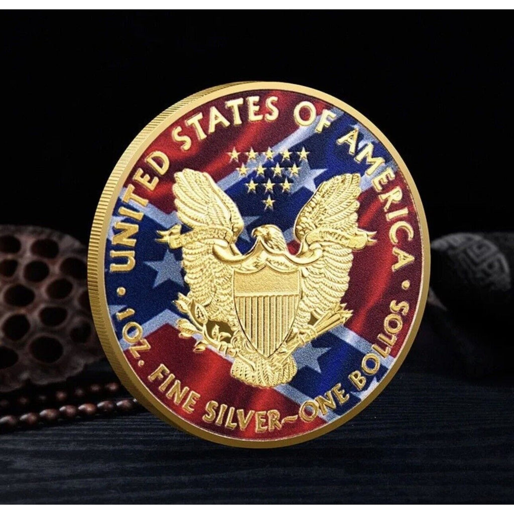 Statue Of Liberty Challenge Coin Painted Coins Gift Collection Souvenir Gift
