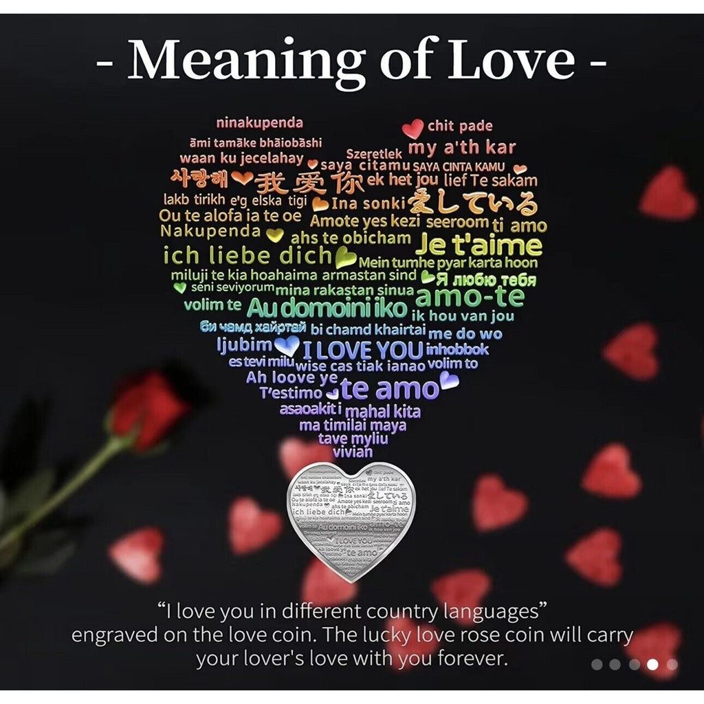 Thousands Languages I Love You Coin Wedding Anniversary Valentine's Day Gift US