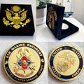 US MARINE CORPS - 8th MARINE REGIMENT Challenge Coin with velvet case
