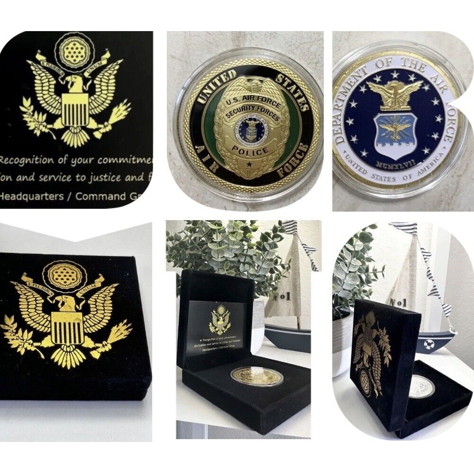 SECURITY FORCES POLICE MILITARY CHALLENGE COIN USA AF