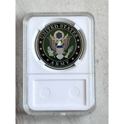 Challenge Coin ARMY Home Of The Infantry Fort Benning GA With Beautiful Case